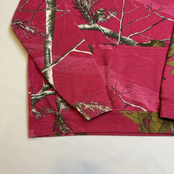 Realtree Hoodie Women's Size S Pink Camo Hunting Outdoor Hooded  Sweatshirt Warm - Picture 6 of 10